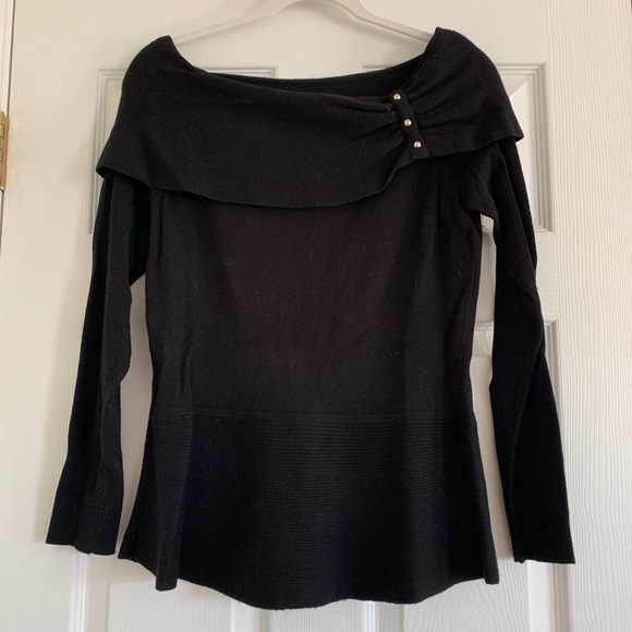 WHBM BLACK SWEATER - Picture 1 of 3